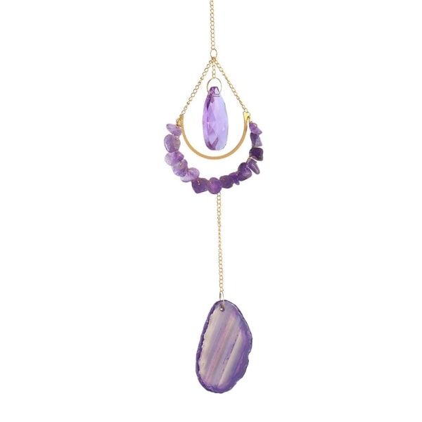 Sun Catchers Natural Moon Akaatti PURPURA purple