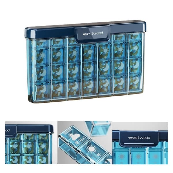 Pill Box Medicin Container Box GRÖN Green