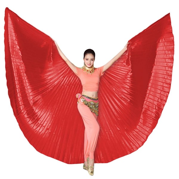 Belly Dance Wings Isis Wings RED OPEN OPEN Red Open-Open