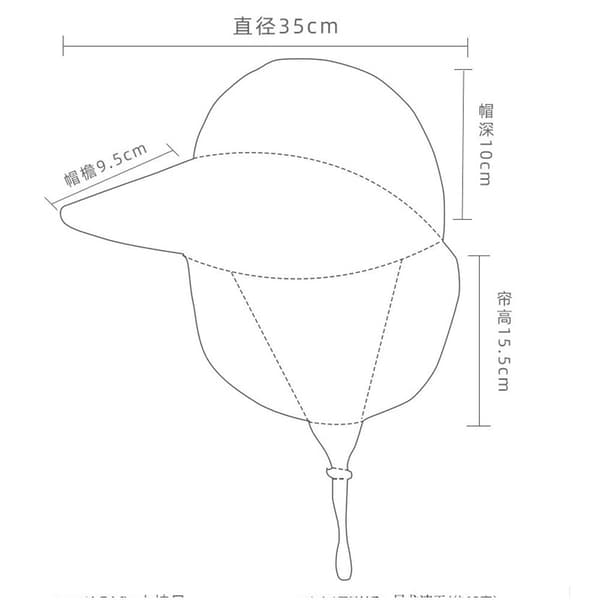 Sun Protection Cap kalastushattu 2 2 2