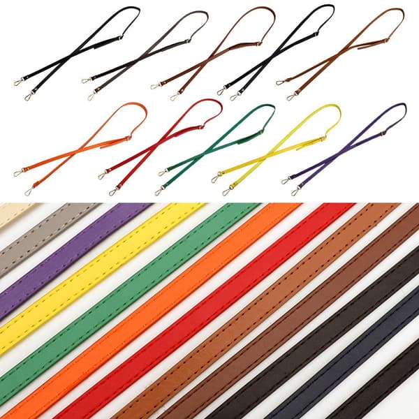120 cm læderrem håndtaske bælter LYSGRÅ light grey