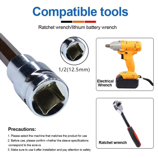Hylsnyckel Adapter Sexkantnyckel H8 H8