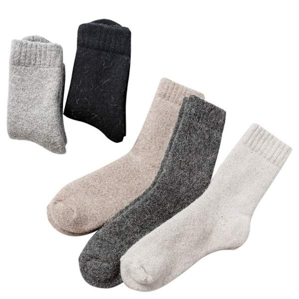 Thermal långa strumpor Cashmere ullstrumpor LJUSGRÅ light grey
