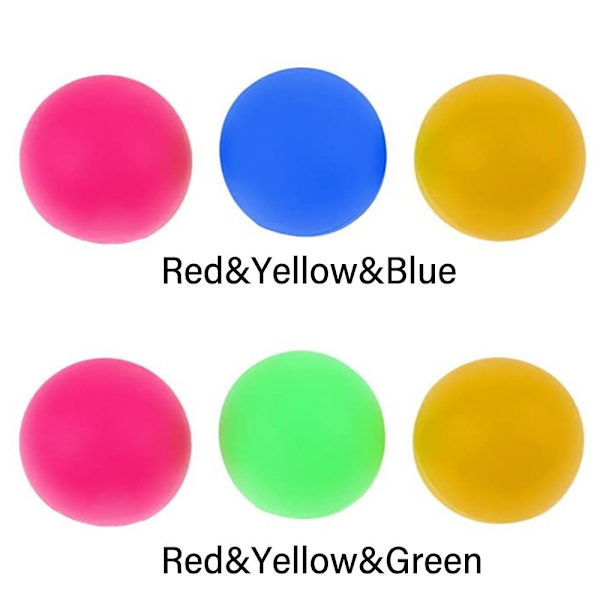 3 STK Badebolde Cricket Træning RØD&GUL&BLÅ red&yellow&blue