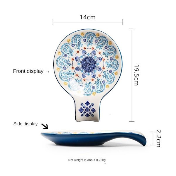 2 kpl Spoon Rest Eurooppalaistyylinen astiasto Lusikkamuotoinen välipala