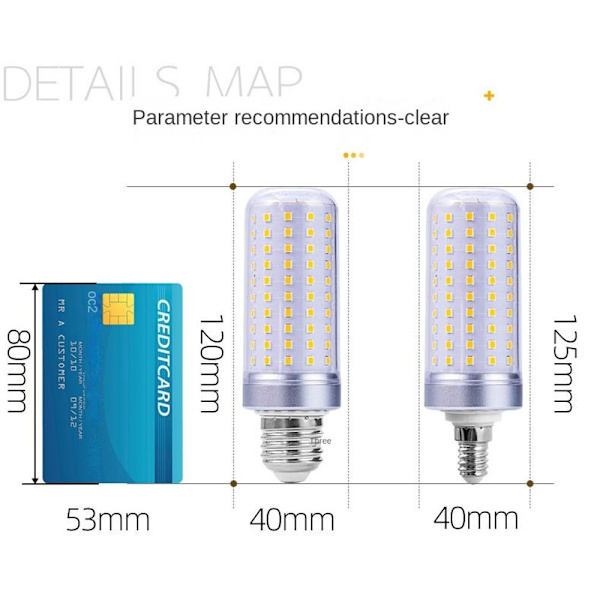 Maissipolttimo LED maissipolttimo E27-40WSLIVER SLIVER E27-40WSliver