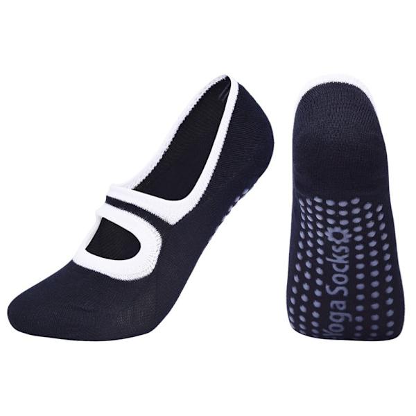 Yoga Sokker Pilates Ballett Sokker SVART Black