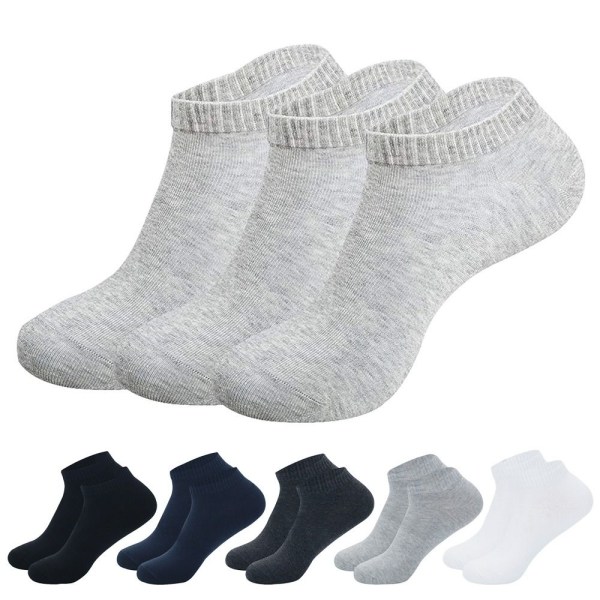 Puuvillasukat naisten ja miesten sukat TUMMANHARMAA 1 1 dark grey 1-1
