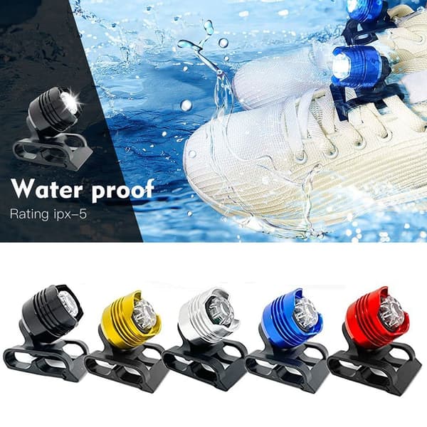 1PC Frontlykter For Croc Sko Charms BLÅ Blue
