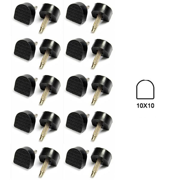20 kpl High Heel Tips Heel Pins 10X10MM 10x10mm