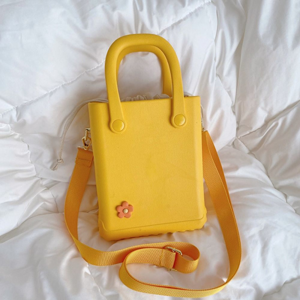 Cave Dot Håndtaske Jelly Strandtaske GUL yellow