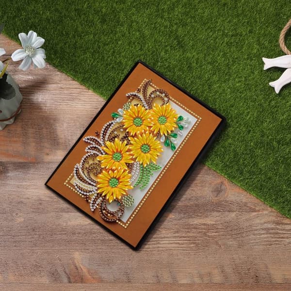 5D Journal Skitsebog Hardcover a5 Plain Blank Diamond