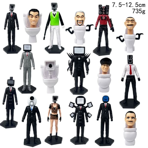 6-17st Toilet Man Skibidi Modell 8PCS-E 8PCS-E