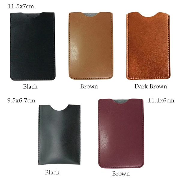 Hiusharjan säilytys case TUMMANRUSKEA 11,5X7cm Dark Brown 11.5x7cm