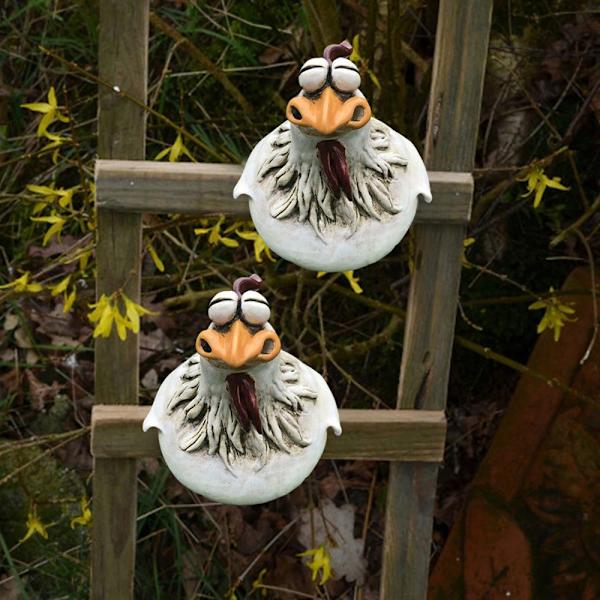 Kyllingstatue Hageskulptur 3 STK 3PCS