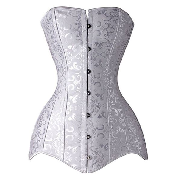 Underbust Corset Corselete Lingeri HVID L white L