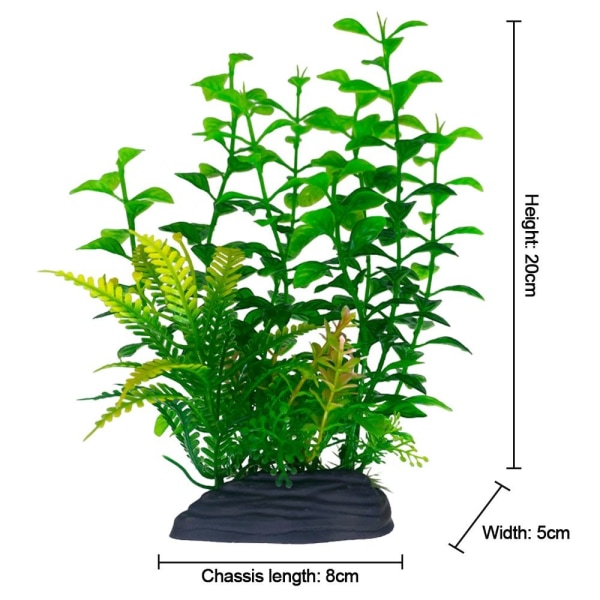 Kunstigt akvatisk ukrudt fisketankgræs 7 7 7