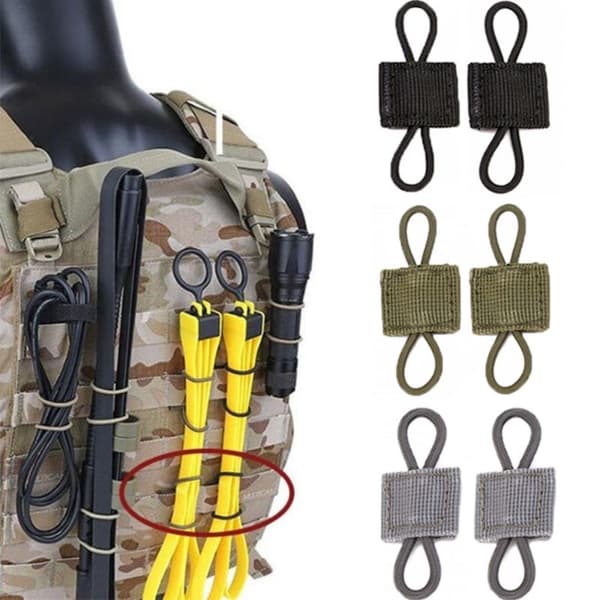 6st Elastiskt band Taktisk ryggsäck LJUSGRÅ light grey