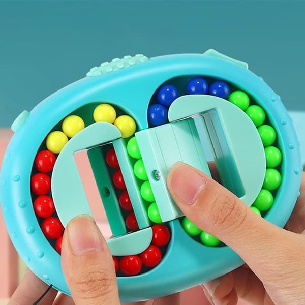 Magic Bean Cube Puslespil Legetøj Brain Teaser Legetøj HVID White