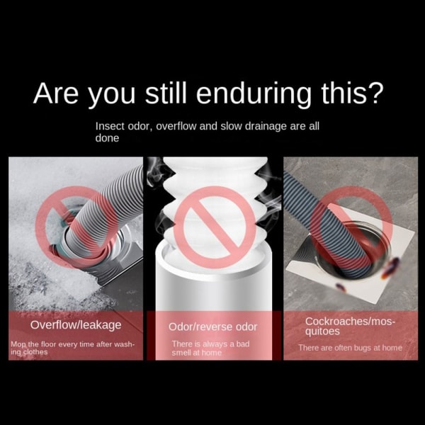 Golvavloppsadapter Gränssnitt Drain Tee Deodorantkontakt A A A