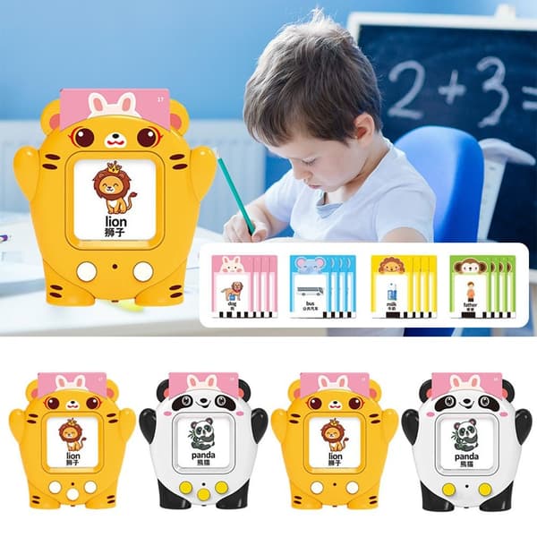 Talking Flash Cards Words Learning Cards Toy 2 KEYS-PANDA 2 2 keys-panda
