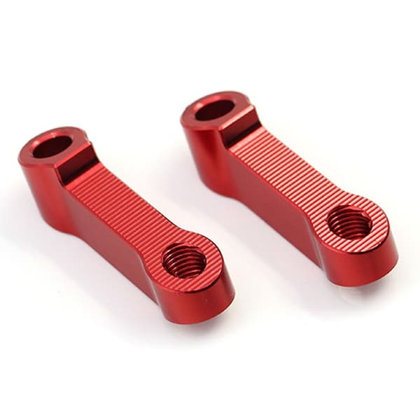 2ST Backspeglar Förlängning Riser Förläng Adapterfäste RÖD red