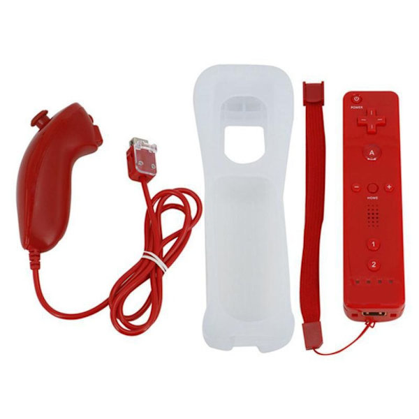 Til Nintendo Wii/Wii U Joystick Wireless Remote Gamepad RØD red