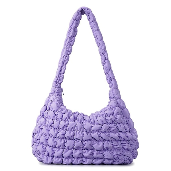 Tikattu Kangaskassi Puffer Kangaskassi VILLA Purple