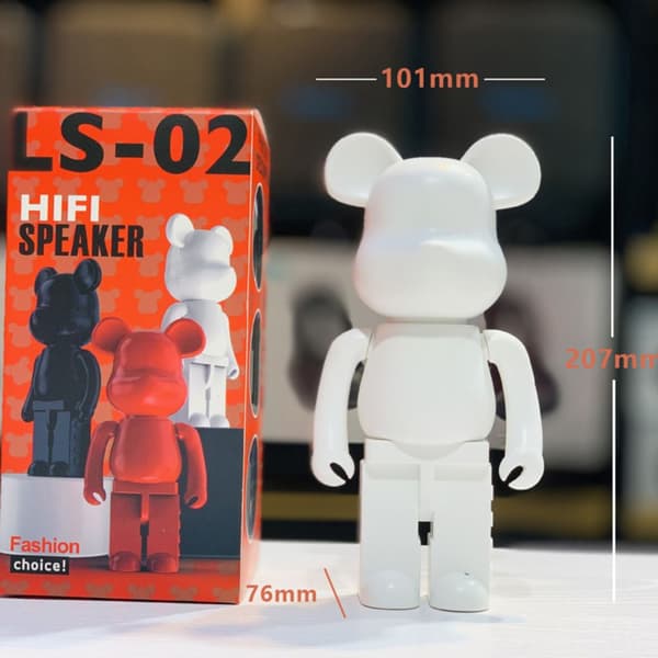 Violen ce Bear Bluetooth -högtalare Bluetooth -ljud svart