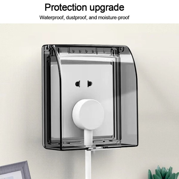 Switch Cover Socket Vattentät Box KAFFE coffee