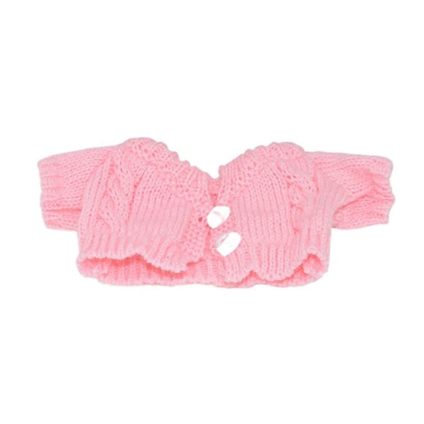20cm Dukker Tøj Mini Sweater Cardigan PINK pink