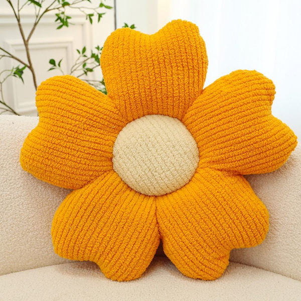 Pink Daisy Pillow Throw Tyyny KELTAINEN Yellow