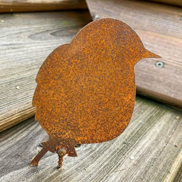 Rusty Metal Birds Bird Figurine 2 2 2