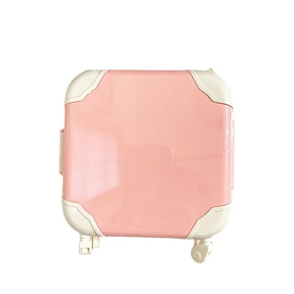 Dockvagn Trunk Miniatyr Bagage ROSA SOLID FÄRG SOLID pink solid color-solid color