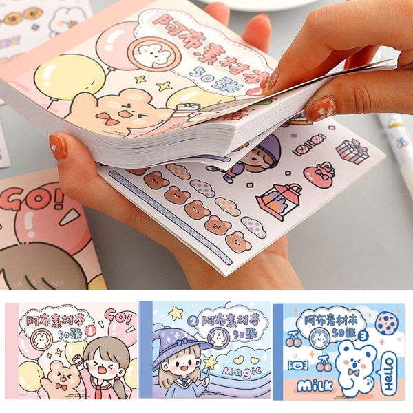 Cute Material Handbook Stickers Diy Cartoon