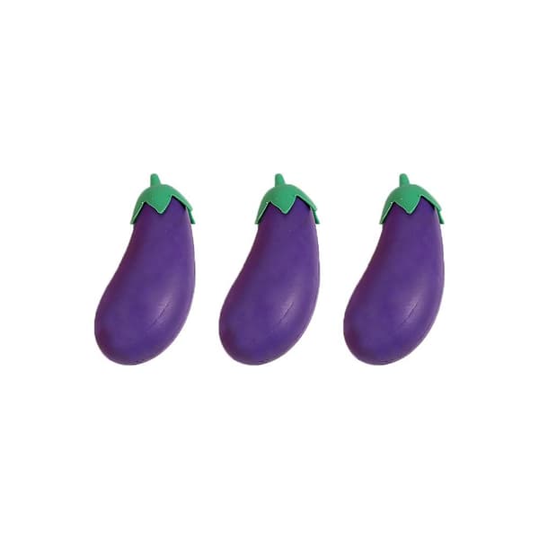 3st Fruit Eraser Tecknad AUGBLANTA AUGBLANTA eggplant