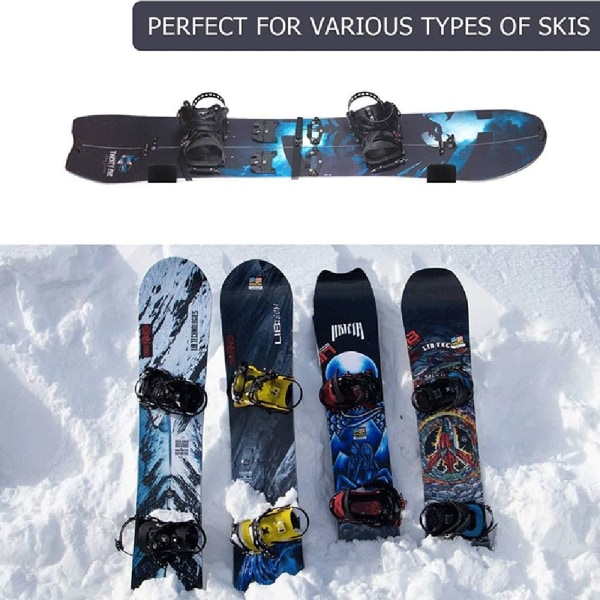 2 par Snowboard Veggmontert Skateboard Display Rack 2 2 2
