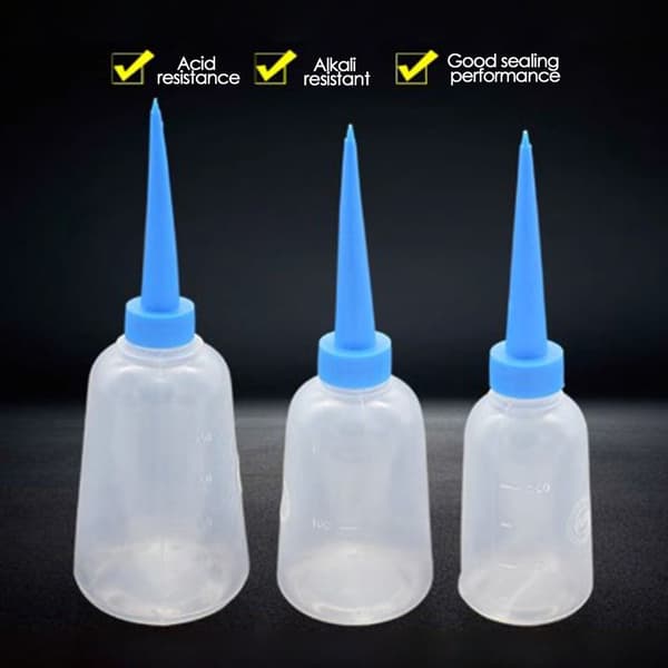 Muovinen kirkaskärkinen asetinpullo 150 ml 150ml