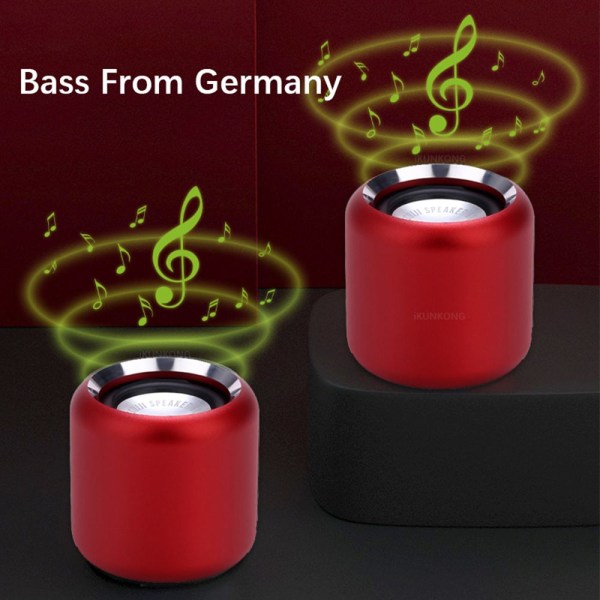 Mini langaton Bluetooth -kaiutin musiikkisoitin MUSTA Black