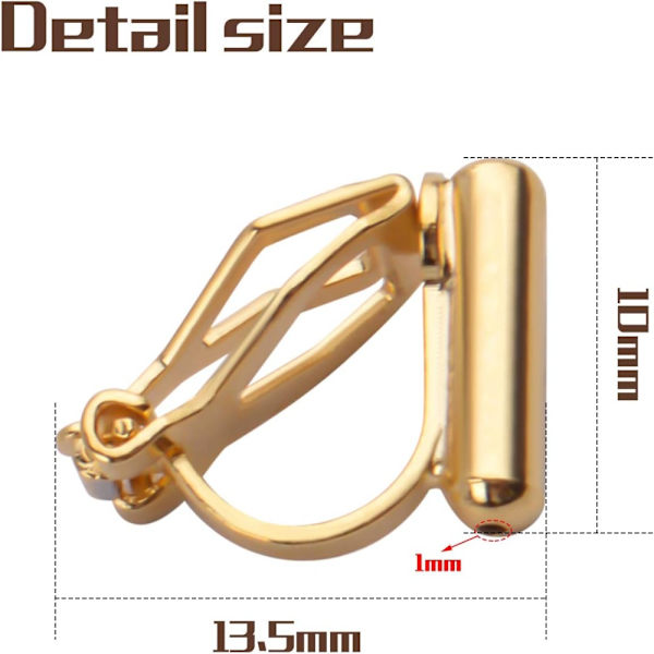 Clip on Earring Korvakoru Clips Converter Ei mitään Lävistetyt korvat