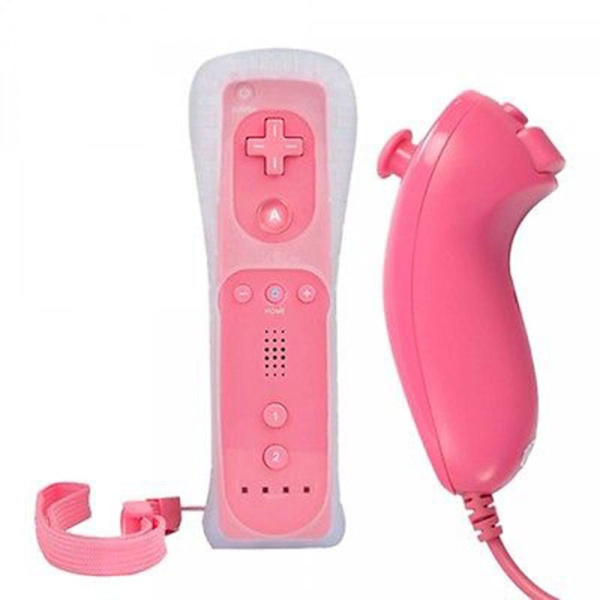 Til Nintendo Wii/Wii U Joystick Wireless Remote Gamepad PINK pink