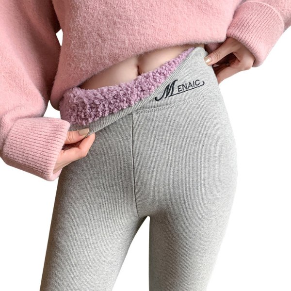 Strømpebukser Thermal Leggings Fleeceforede bukser LYSGRÅ L light grey L