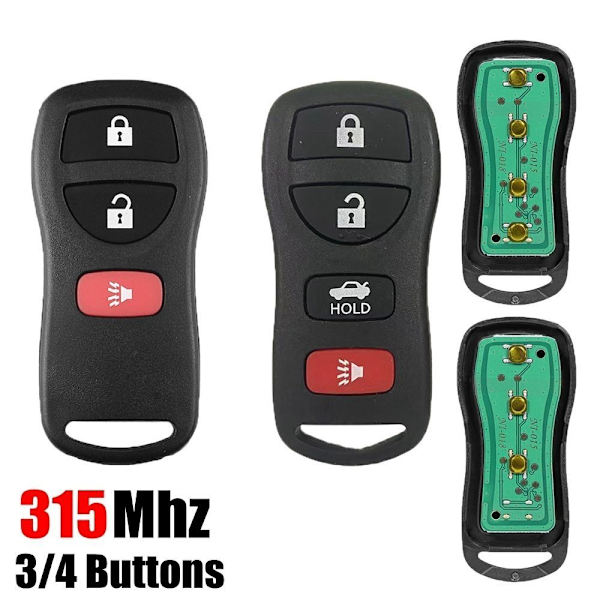 Fjernbetjening Bilnøgle Bil Fjernnøgle 3 KNAPPER 3 KNAPPER 3 Buttons