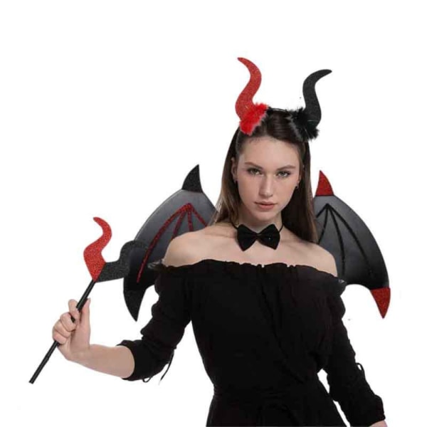 Demon Wings COS Dressing BLACK BLACK Black