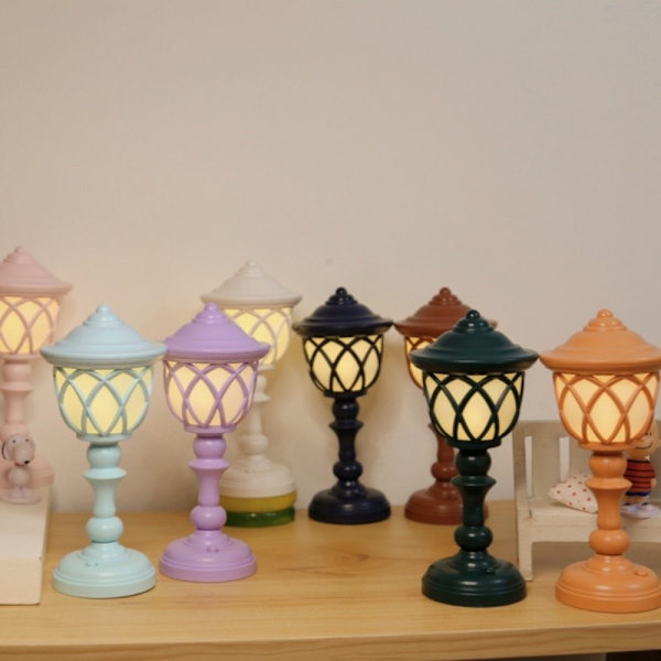 Led Bordlampe Skrivebord Natlampe LYS BLÅ light blue