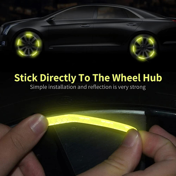80 stk. Hub Reflekterende Sticker Dekorative Strips 2 2 2