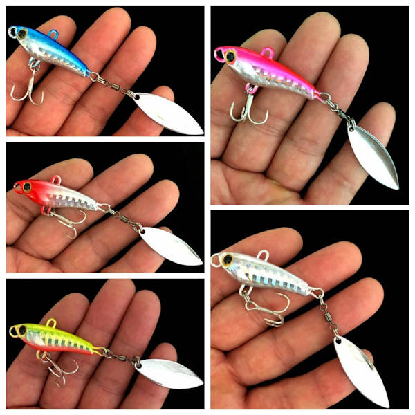2 st Metal Fishing Bait VIB Lure 10GE E 10gE