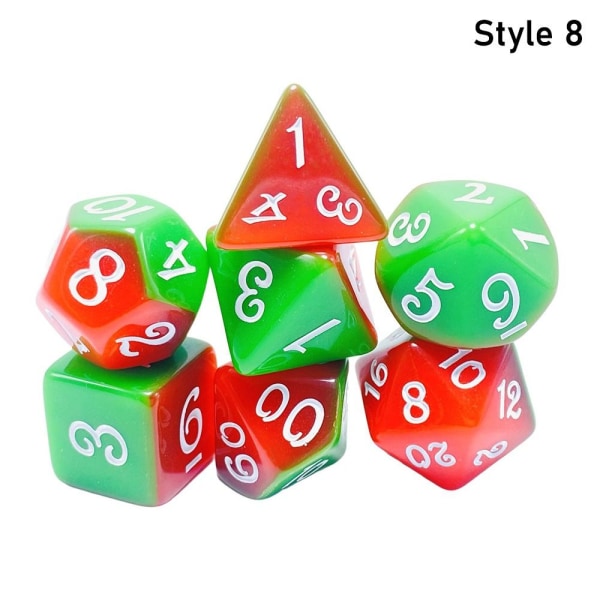 7 st/ set DND-tärningar Polyedriska tärningar STYLE 8 STYLE 8 Style 8