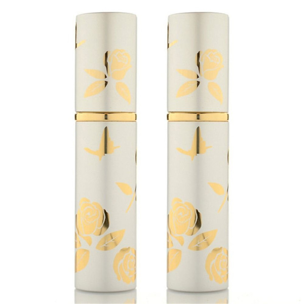 2 kpl uudelleentäytettävät hajuvesipullot kosmetiikkasäiliöt SILVER 2 kpl Silver 2Pcs-2Pcs