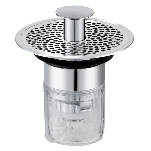 Diskbänkspropp Pop-up avloppsplugg SILVER Silver